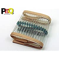 Los mejores  - POPESQ® 100 Piezas x Resistencia 100 Ohm (100R) 0.6W (Utilizable Tambien como 0.25W o 0.5W) Metal Film (1%) #A2405